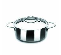 Ibili Noah Casserole with Lid, Stainless Steel, Silver, 28 x 28 x 7 cm