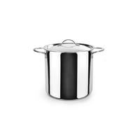 IBILI Noah Deep Stock Pot with Lid, 18 cm, 18/10 Stainless Steel, Suitable for Induction Hobs