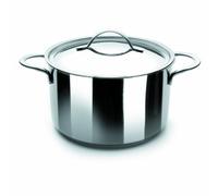 IBILI Noah Stock Pot with Lid, 20 cm, 18/10 Stainless Steel, Suitable for Induction Hobs