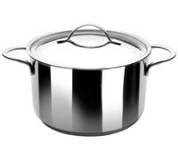 Ibili Noah Stock Pot with Lid, Stainless Steel, Silver, 32 x 32 x 7 cm