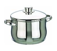 IBILI Oslo Stock Pot with Lid, 16 cm, Stainless Steel, Suitable for Induction Hobs