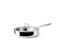 IBILI - Pan Pan with Lid Triply Natural 28, Stainless Steel, Suitable for Induction, Non-Stick