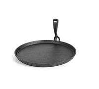 Ibili 8411922449570 Plato Hierro fundido Cast Iron Plate, 26 cm, Suitable for Induction, Includes clamp, Multicoloured
