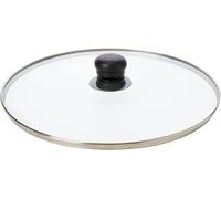 Ibili "Prisma Glass Cover, Transparent/Silver/Black, 36 cm