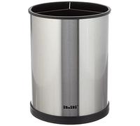 Ibili "Prisma Stainless Steel/Plastic Rotating Utensil Holder, Silver/Black, 14 x 18 cm