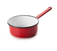 Ibili Saucepan Promo 14 cm of Enamelled Steel in red/White, 14 x 14 x 14 cm