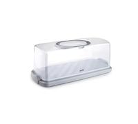 IBILI - Rectangular cake holder 36 x 16 x 13.30 cm - Plastic with folding handle