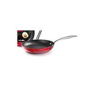 IBILI Red Rock Frying Pan, 24 cm, Aluminium, Quantanium Non-Stick Coating, Suitable for Induction Hobs