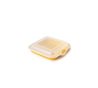 IBILI - Sandwhich Taper Sausage Cheese Holder, 14.5 x 3.5 cm, BPA Free Plastic, Reusable, Yellow