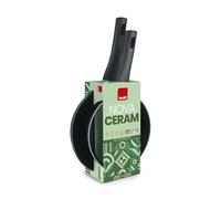 IBILI - Set of 2 Frying Pans Nova Ceram 20+24 cm, Forged Aluminium, Non-Stick PFAS Free, Suitable for Induction