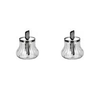 IBILI Sugar Dispenser, Transparent/Silver, 8 x 8 x 15 cm (Pack of 2)
