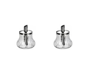 IBILI Sugar Dispenser, Transparent/Silver, 8 x 8 x 15 cm (Pack of 2)