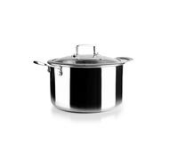 IBILI - Triply Natural 24 cm Tricapa Pot, Stainless Steel, Suitable for Induction, Non-Stick