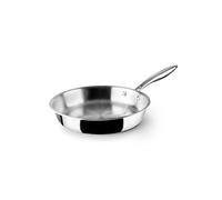 IBILI - Triply Natural 32 cm Tri-Ply Frying Pan with Handle and Handle, Stainless Steel, Suitable for Induction, Non-Stick