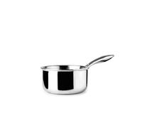 IBILI - Triply Natural Triply Saucepan, 18 cm, 2 litres, Stainless Steel, Suitable for Induction, Non-Stick