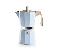 IBILI Tuscany Express Moka Pot, 12 Cups, 600 ml, Cast Aluminium, Safe for Induction Hob, Hellblau