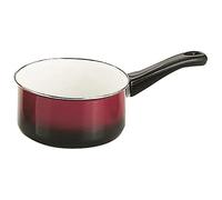 IBILI Volcan Straight Saucepan, 16 cm, Enamelled Steel, Suitable for Induction Hobs