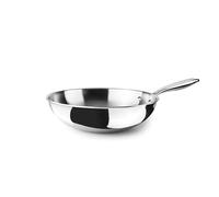 IBILI - Wok Triply Natural 20 cm, Stainless Steel, Suitable for Induction, Without Non-Stick