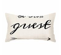 IBILIU Throw Pillow Covers Be Our Guest Welcome Cushion Pillow Case Home Decor Pillowcase 12x20 Inches