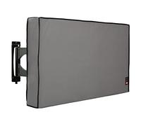 iBirdie Outdoor Waterproof and Weatherproof TV Cover for 40 to 43 inch Outside Flat Screen TV - Grey 600D Thick Fabric TV Screen Protector Size 39.5''W x 25''H x 5.5''D for 40'' - 43'' LCD LED