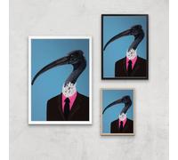 Ibis In Suit Giclee Art Print - A3 - White Frame