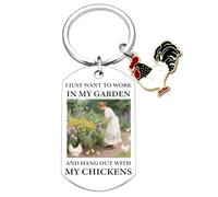 Ibiwe Chicken Gifts For Chicken Lovers Funny Chicken Gifts Forwomen Keychain Chicken’s Mom Stuffs Chickens Themed Gift Chicken’s Lady Gift Christmas