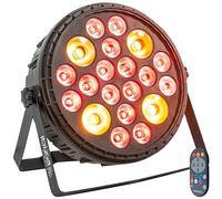 Ibiza - BIGPAR-16RGBW4A - PAR XXL spotlight - 16 LEDs RGBW Multicolour + 4 amber LEDs - 12 DMX channels - Strobe and dimmer effect - Remote control - Evenings, parties, stages, shows, events