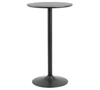 Ibiza Black Round Bar Table
