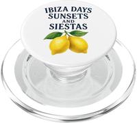 Ibiza Days Sunsets and Siestas - Lemons PopSockets PopGrip for MagSafe