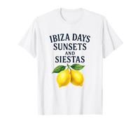 Ibiza Days Sunsets and Siestas - Lemons T-Shirt