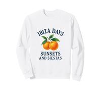 Ibiza Days Sunsets and Siestas - Oranges Sweatshirt