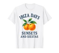 Ibiza Days Sunsets and Siestas - Oranges T-Shirt