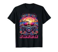 Ibiza DJ Sunset Party Design - Vibrant EDM Rave Scene T-Shirt