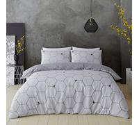 IBIZA DREAMS Luxurious Bee Happy Duvet Set With Matching Pillowcase Available In (Grey, Double)