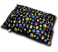 IBIZA DREAMS Marilyn Bed And Bath Attractive Large and Extra Large Pet Dog Bed Zipped Removable & Washable Complete Dog Bed Or Cover Only Available In (Large Cover + Cushion, Multi Colour Black)