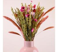 Ibiza Dried Flower Bouquet 50cm - Small Dried Flower Bouquet in Craft Paper Sleeve for Vase - Home Decor Accessories Living Room - Decorative Arrangements