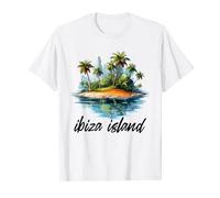 Ibiza Espana Beach Palm Tree, Destination For Party Spain T-Shirt