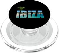 Ibiza Espana Beach Palm Tree Party Destination Gift PopSockets PopGrip for MagSafe
