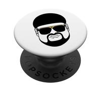 Ibiza Final Boss Face Silhouette Funny Viral Meme Humor PopSockets Adhesive PopGrip