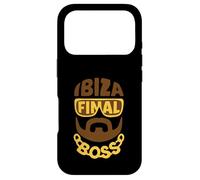 Ibiza Final Boss Typographic Portrait Minimalist Rave Party Case for iPhone 17 Pro