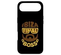 Ibiza Final Boss Typographic Portrait Minimalist Rave Party Case for iPhone Air