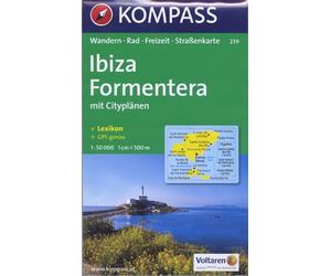 Ibiza & Formentera 239 GPS Kompass: Wandelkaart 1:50 000