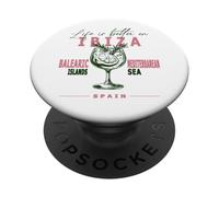 Ibiza Life Is Better On Balearic Islands Souvenir PopSockets Adhesive PopGrip