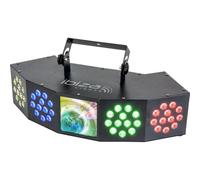 Ibiza Light COMBI-FX4 3-in-1 Wash Moon Strobe DJ Light Effect DMX Lighting