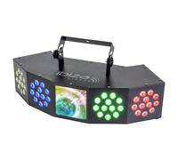 Ibiza Light COMBI-FX4 3-IN-1 Wash-Moon-Strobe Light Effect with DMX