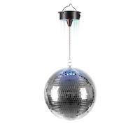 Ibiza - DISCO1-30 - 30cm diameter facet ball with 18 LED base and 20cm chain - Battery powered