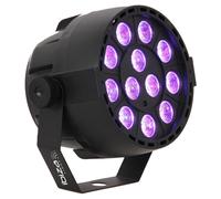 Ibiza Light Mini UV LED Par Can Ultra Violet Halloween DMX Black Light Effect 12