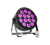 Ibiza Light THINPAR 14 x 6W RGBW LED Slim Par Uplighter DMX DJ Disco Lighting