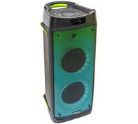 Ibiza - PHANTOM - 2x6,5"/16cm - 300W battery powered speaker with LED effect on front panel - Bluetooth,USB, MICRO-SD, AUX and remote control - Black