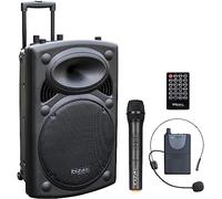 Ibiza Sound 15" 800W Portable Bluetooth PA System + UHF Wireless Mic